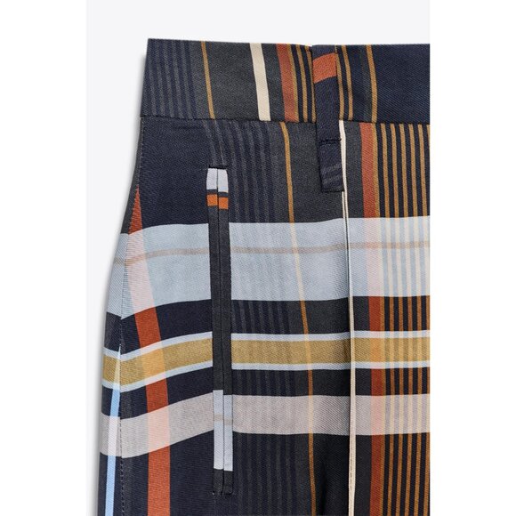 ZARA CHECK TROUSERS ZW COLLECTION - Picture 4 of 4